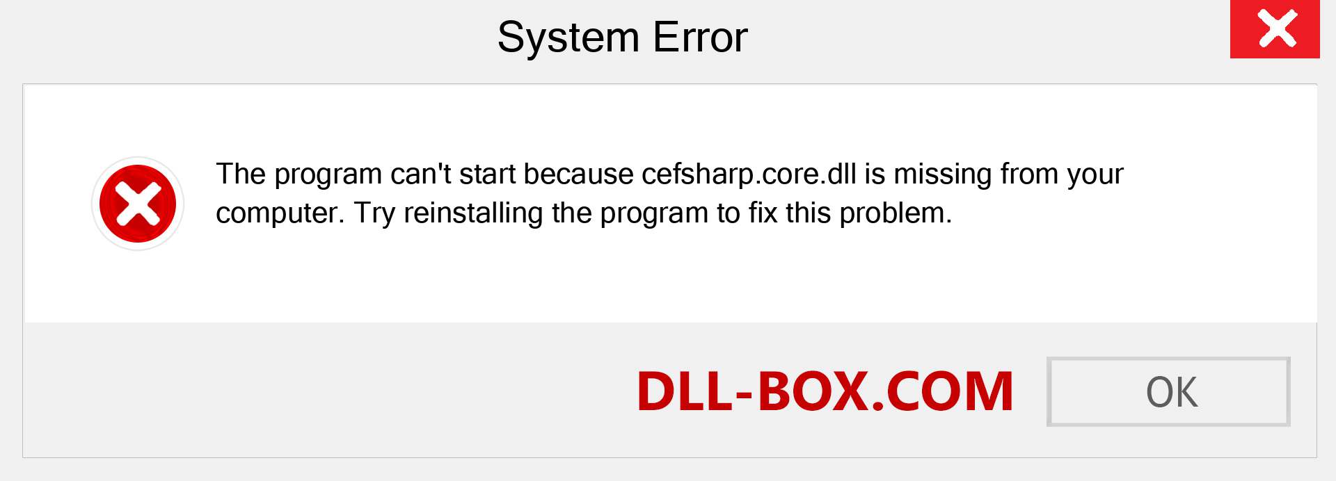  cefsharp.core.dll file is missing?. Download for Windows 7, 8, 10 - Fix  cefsharp.core dll Missing Error on Windows, photos, images